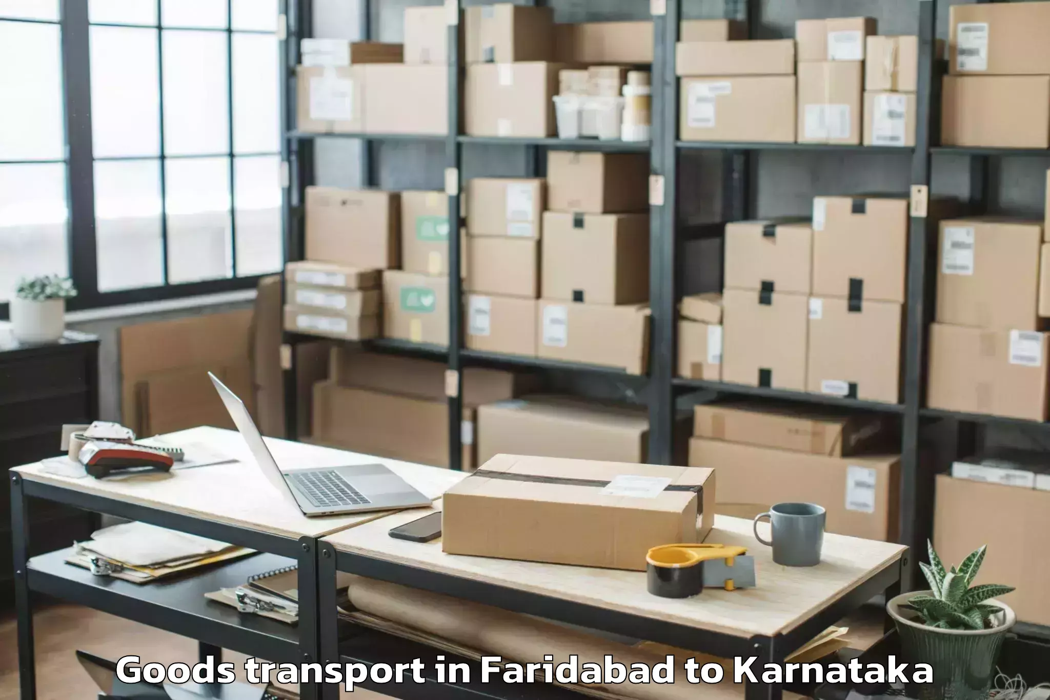 Book Your Faridabad to Melukote Goods Transport Today